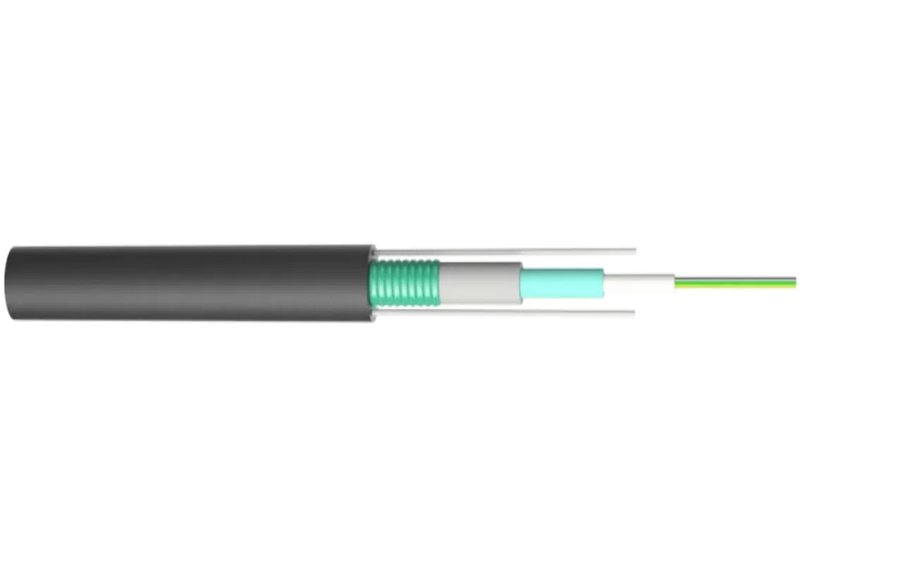 Cable óptico blindado de luz tipo tubo central