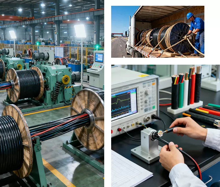 Ventajas confiables del fabricante y del distribuidor del cable